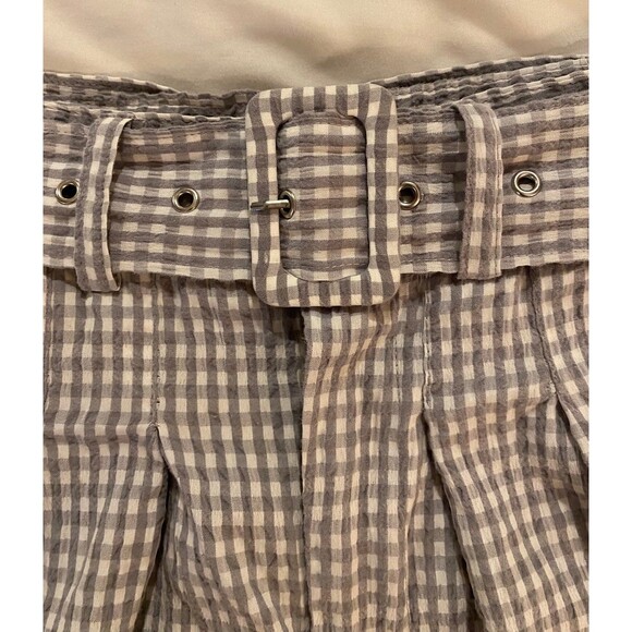 Blank Nyc Shorts - Skort Size 30 (approx size 12)  Gray White Striped w/Pockets - Picture 3 of 10